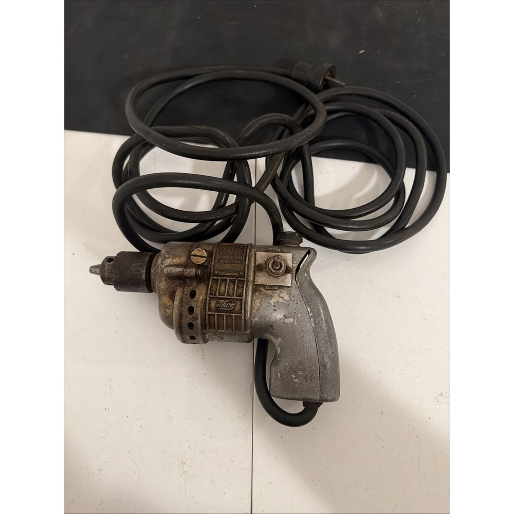 Vintage Thor U14 1/4" Cap Drill. 110 Volts. 1.8amps 2500rpm